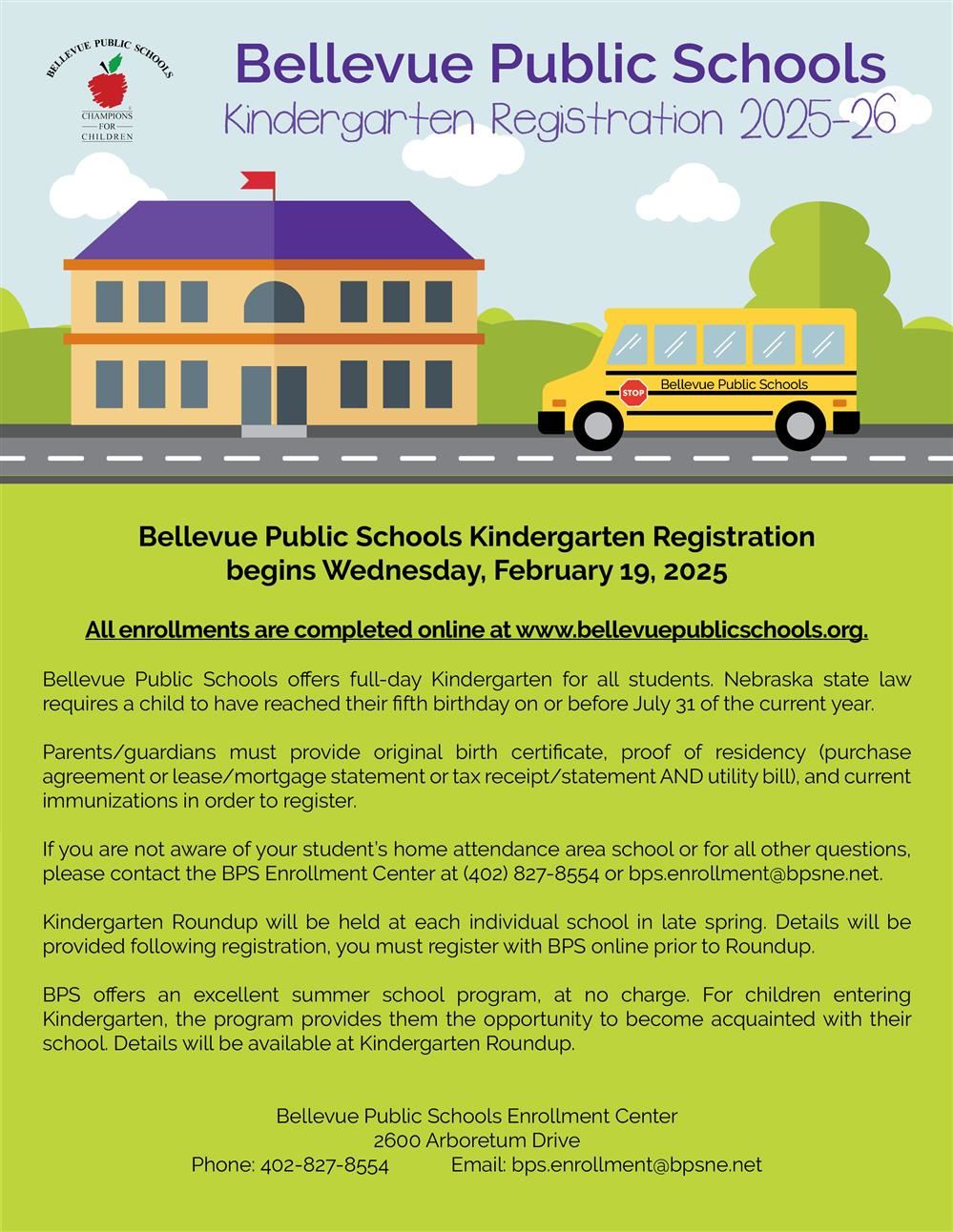  BPS Kindergarten Registration for 2025-2026 School Year
